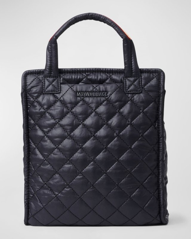 Mini Box Quilted Nylon Tote Bag